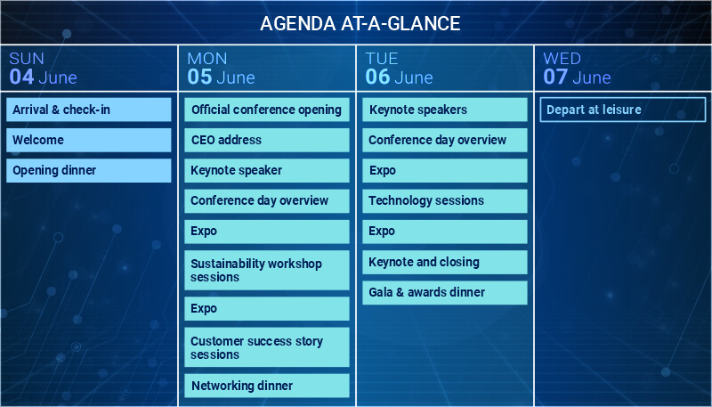 Agenda at-a-glance