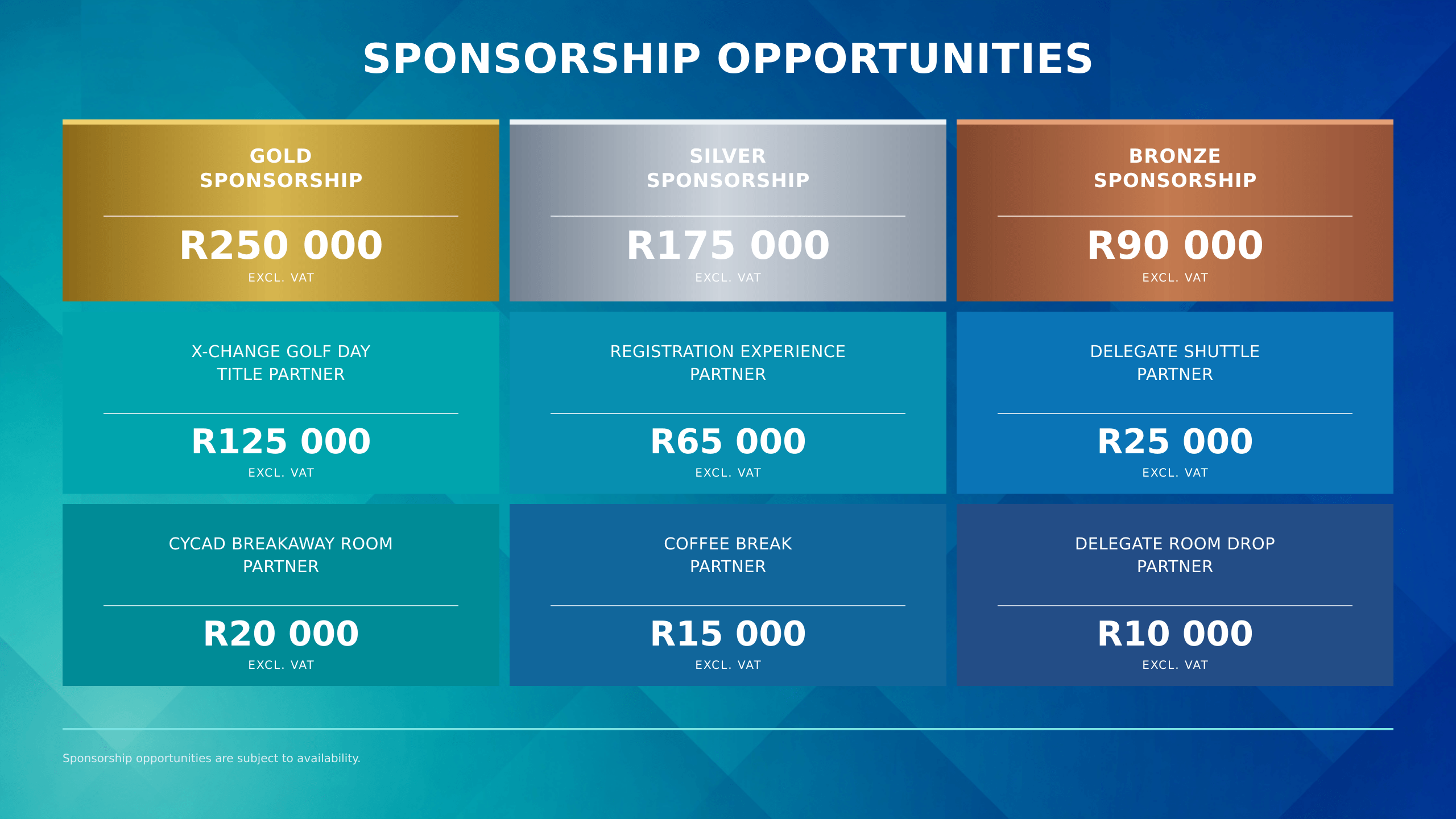 Sponsorship Opportunities